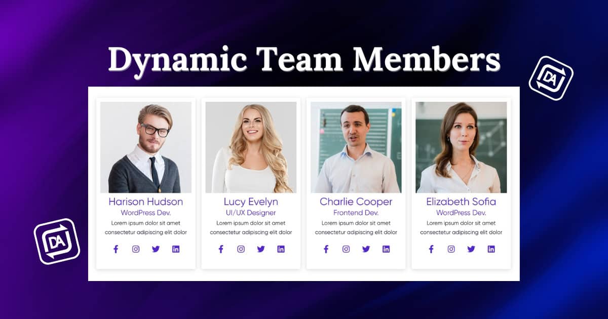 How to Create a Dynamic Team Member Section in Elementor