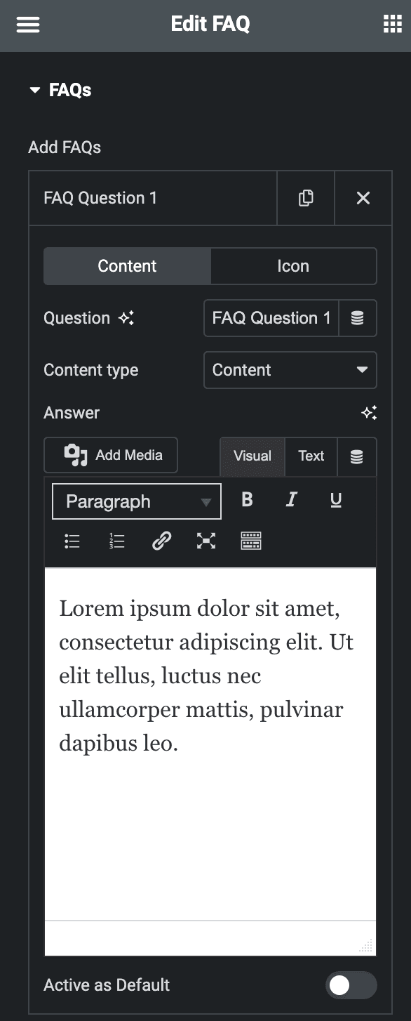FAQ - WP Builder Addons