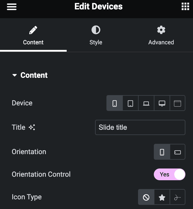 Devices - WP Builder Addons