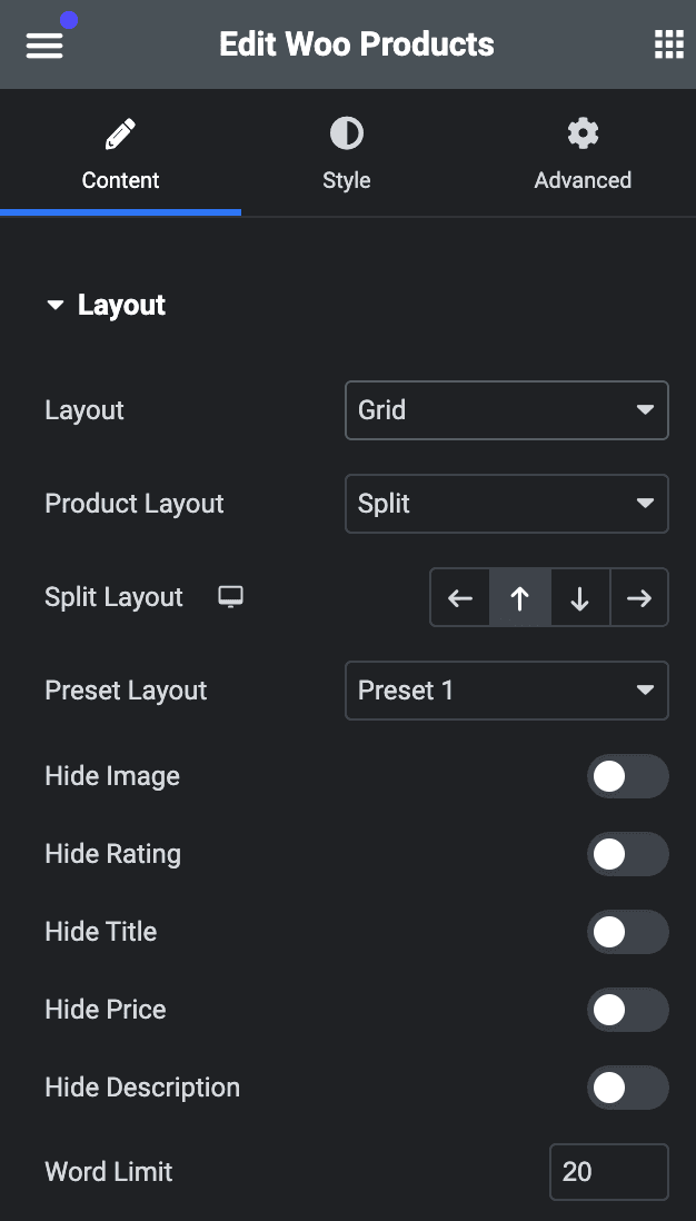 Woo Products - WP Builder Addons