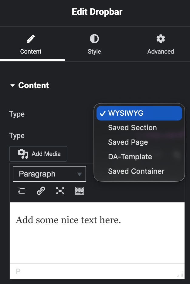 Dropbar - WP Builder Addons