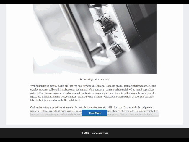 DA - Post Content - WP Builder Addons