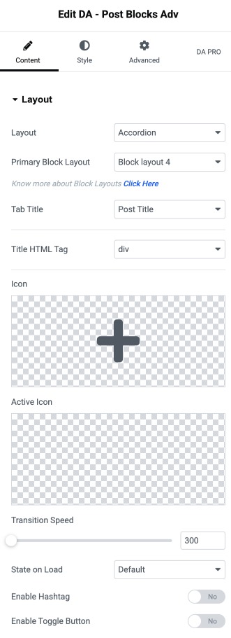 Use Accordion Skin In Post Block Adv - WP Builder Addons