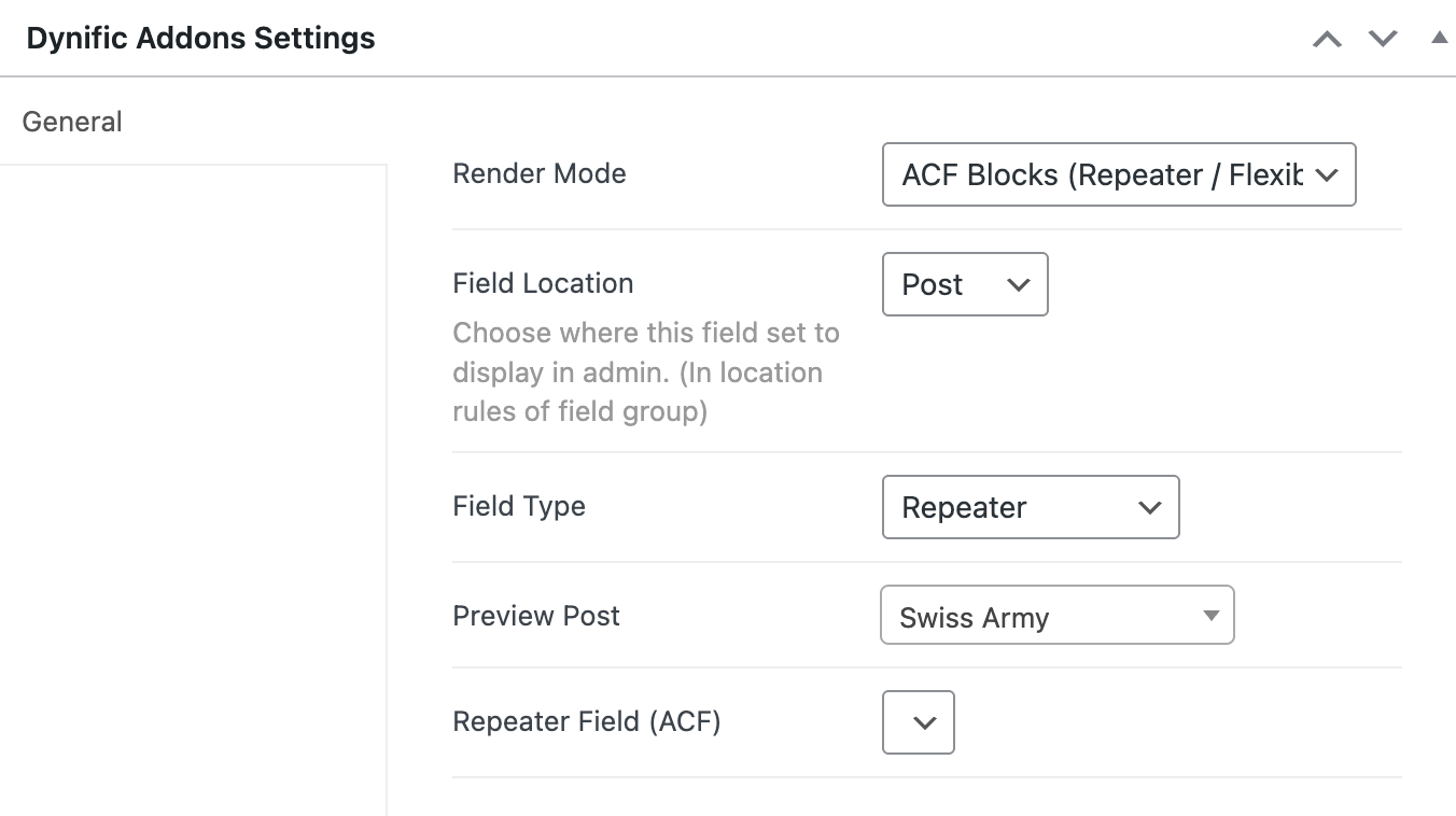 Creating a Repeater Block Layout
