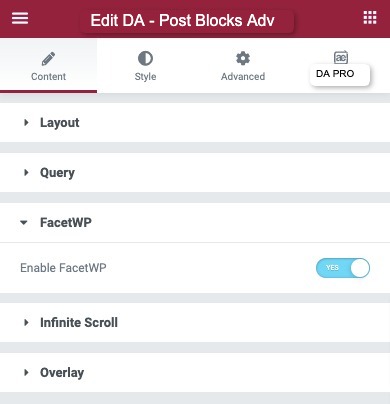 How to Enable FacetWP Support in Post Block